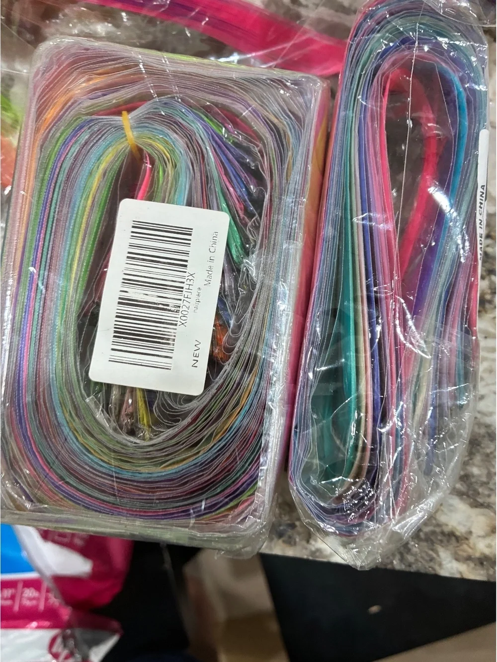 Hair Braiding Accessories Kit with Colorful Synthetic Hair Extensions and Tools